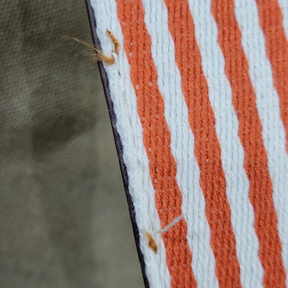 Adrienne Vittadini Backpack Tan And Orange Large Good Condition SEE DESCRIPTION - Picture 3 of 12